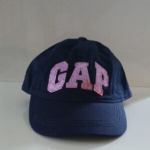 GAP Dark Blue Hat with Shiny Pink Logo